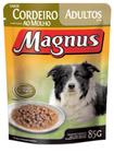 Ração úmida sachê magnus cães adultos sabor cordeiro ao molho 85g