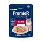 Ração Úmida Sachê Premier Gourmet Gatos Castrados Atum e Arroz Integral 70g