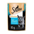 Ração Úmida SHEBA para Gatos Filhotes Atum Marinado Sachê 85g