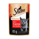 Ração Úmida Sheba Sachê para Gatos Filhotes Sabor Carne 85g