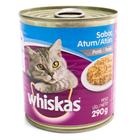 Ração Úmida Whiskas Lata para Gatos Adultos sabor Patê de Atum 290g