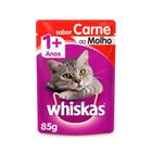 Ração Úmida Whiskas para Gatos Adultos Carne ao Molho 85g - 1 unidade