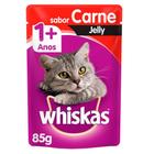 Ração Úmida Whiskas Sachê Carne Jelly para Gatos Adultos - 85 g