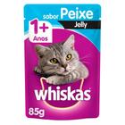 Ração Úmida Whiskas Sachê Peixe Jelly para Gatos Adultos - 85 g