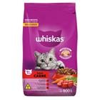 Ração Whiskas Carne para Gatos Adultos - 900 g