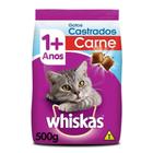 Ração Whiskas Para Gatos Adultos Castrados Sabor Carne