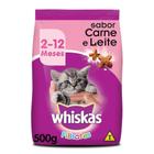 Ração Whiskas Para Gatos Filhotes Sabor Carne e Leite