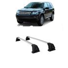 Rack Bagageiro De Teto Land Rover Freelander 2 Kiussi Emilia em alumínio Antifurto com chave