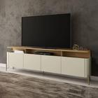 Rack Bancada 180cm para TV com 4 Portas 100% MDF - Casa Lar Inco SE