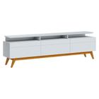 Rack Bancada Classic 3 Gavetas com Nicho 2.2 Branco Acetinado - Imcal