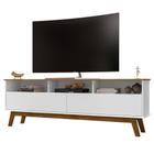 Rack Bancada Para TV Até 65 Polegadas Elegant Cinamomo/Branco - Bechara