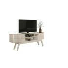 Rack Bancada Valencia para TV 75 Polegadas Cor Calacata Off White - Madetec