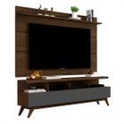 Rack com Painel 1.60 TV 60'' Cedro/Cinza Vivare Wood - Giga Moveis