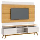 Rack com Painel Classic +2G 1.8 Nature com Off White - Imcal Móveis