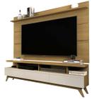 Rack com Painel p/ TV ate 72" Vivare 1.80 Cumaru/Off White