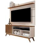 Rack com Painel para TV 55" Retro Pequeno 1 Porta Malbec Wood Giga Moveis