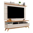 Rack Com Painel para TV até 60" 1.6 Vivare Off White/Nature - Giga Moveis