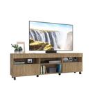 Rack com Rodízios para TV até 65" Multimóveis Paris FG3325 com 2 Portas Rustic