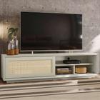 Rack Corumbá com Tela Off White 160 cm - Keva