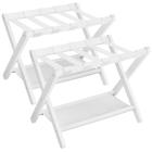 Rack de bagagem SONGMICS Cloud White, conjunto de 2 compartimentos para 60 kg