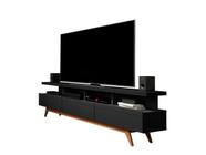 Rack de Sala Preto para TV 60" Vivare Wood 1,80 Germai