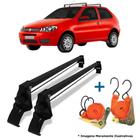 Rack de Teto Bagageiro + 2 Cintas Fiat Palio 2 Portas 1996 até 2012