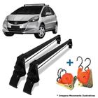 Rack De Teto Bagageiro + 2 Cintas Honda Fit Ano 15/19 - Vhip