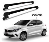 Rack de Teto Bagageiro Fiat Argo 2017 2018 2019 2020 2021 2022 2023 - Preto / Prata