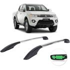 Rack de teto longarina anodizada mitsubishi l200 triton 2008 a 2016