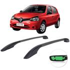 Rack de teto longarina preta renault clio 2000 a 2014 - VF