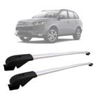 Rack De Teto Travessa Mitsubishi Outlander 2007 a 2013 Aluminio MN-3019 Preto MN-3020 Prata