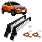 Rack De Teto Vhip Renault Kwid 17 A 2020 + 2 Elástico Carga