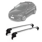 Rack De Teto Volkswagen Novo Polo 2017 a 2021 Alumínio Preto VW-158 Prata VW-159 Projecar