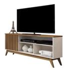 Rack de TV 50" 55" Retro para Apartamento Pequeno Malbec Wood Anto