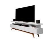 Rack de TV 55 60 65 70" Branco Sala de Estar Vivare Wood 1,80