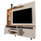 Rack Estante para TV 65" Home Ocean com Rodizios Off White/ Canela - Soho