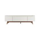 Rack Flynt 219 cm 3 Portas Natural com Off White Província - PROVINCIA