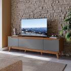 Rack Kappesberg 3 Portas Canela/Chumbo 180cm