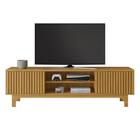 Rack MDF e MDP Ripado para TV de até 70 polegadas Nature - JCM Movelaria