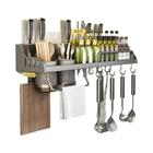 Rack Organizador de Especiarias e Facas para Cozinha - Suporte de Parede