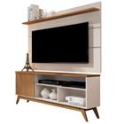 Rack Painel para TV 55" Retro Apartamento Sala 1 Porta Malbec Wood Anto