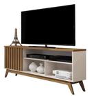 Rack para TV 55" Retro Sala Pequena Malbec Wood Giga Moveis