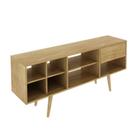 Rack Para TV Até 42 Polegadas 136x59,5x33 cm Natural - Tecnomobili