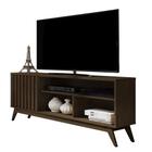 Rack Para TV Até 55 Polegadas Malbec 1.36 Wood Ripado Verdadeiro Cedro Giga Móveis