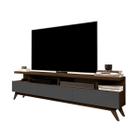 Rack para TV até 65" com 3 Gavetas / Pés Estilo Retrô / Nichos - Mod.2016 - FullDecor