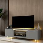 Rack para TV até 75 Polegadas com LED e Pés de Vidro 170cm Splendore Yescasa