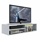 Rack Para Tv Dvd Cd Video Game Nicho Prateleira Mdf Branco - Moveis L A