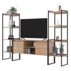 Rack para TV Estilo Industrial com Estante Montana