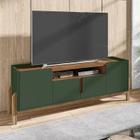 Rack para tv lizz casa d 1,70 verde oliva/cedro