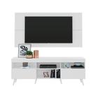 Rack Retrô com Painel para TV até 65" Multimóveis Flórida FG3133 Branco